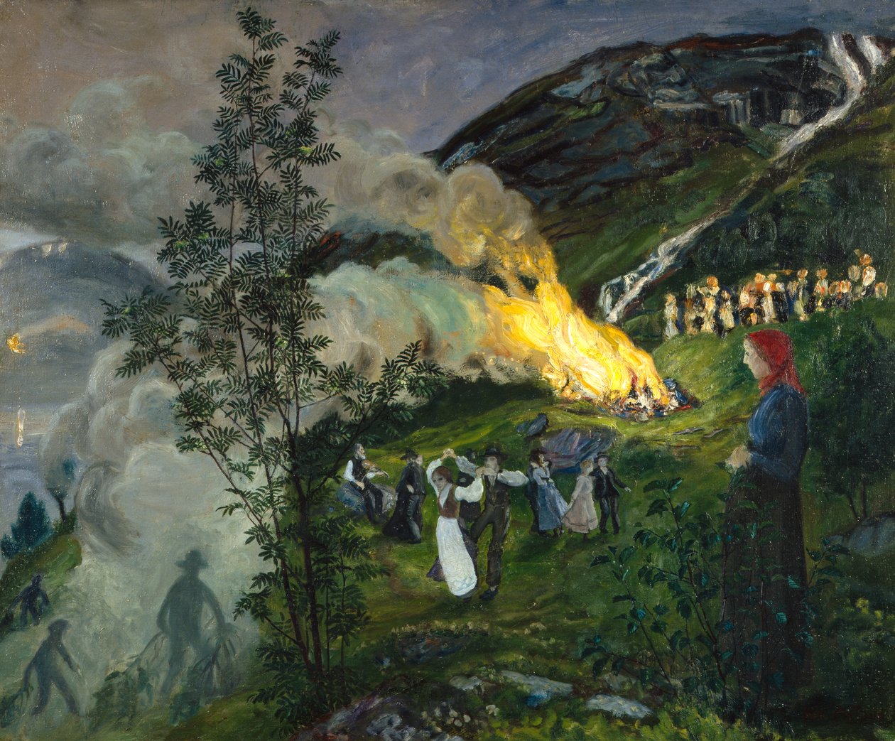 Midzomervuur door Nikolai Astrup