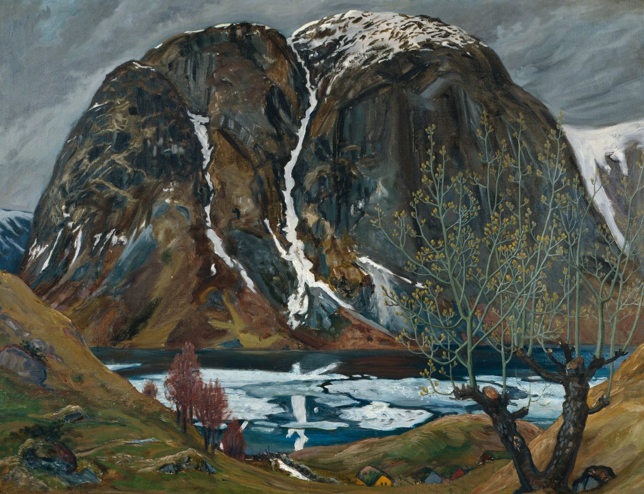 Lentesmelt onder de heuvel door Nikolai Astrup