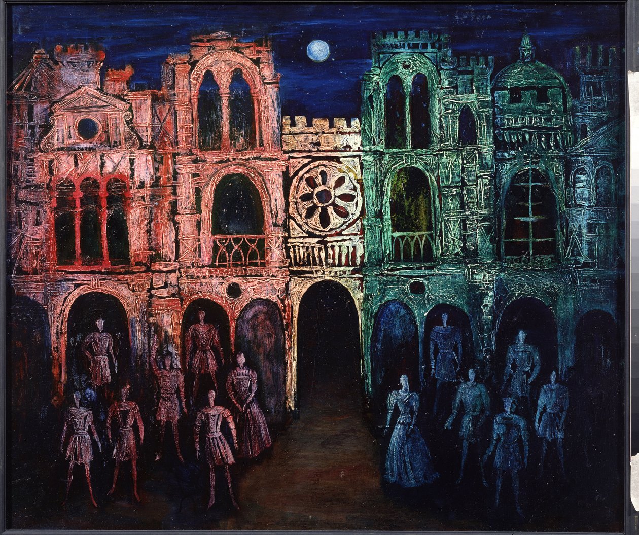 Toneelontwerp voor het stuk Romeo en Julia van William Shakespeare, 2002 door Nikolai Konstantinovich Agafonov