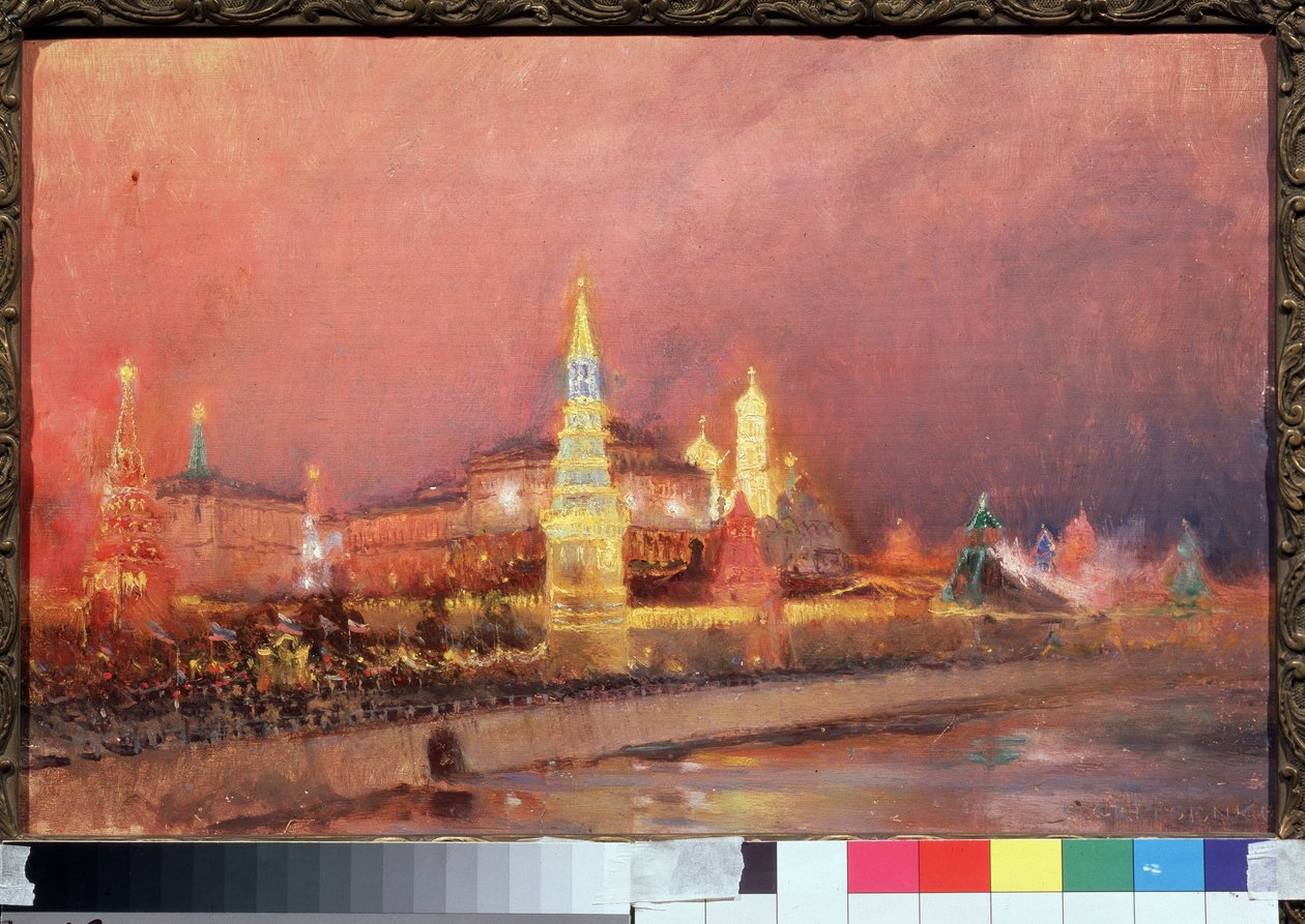 Verlichting van het Kremlin van Moskou door Nikolai Nikolaevich Gritsenko