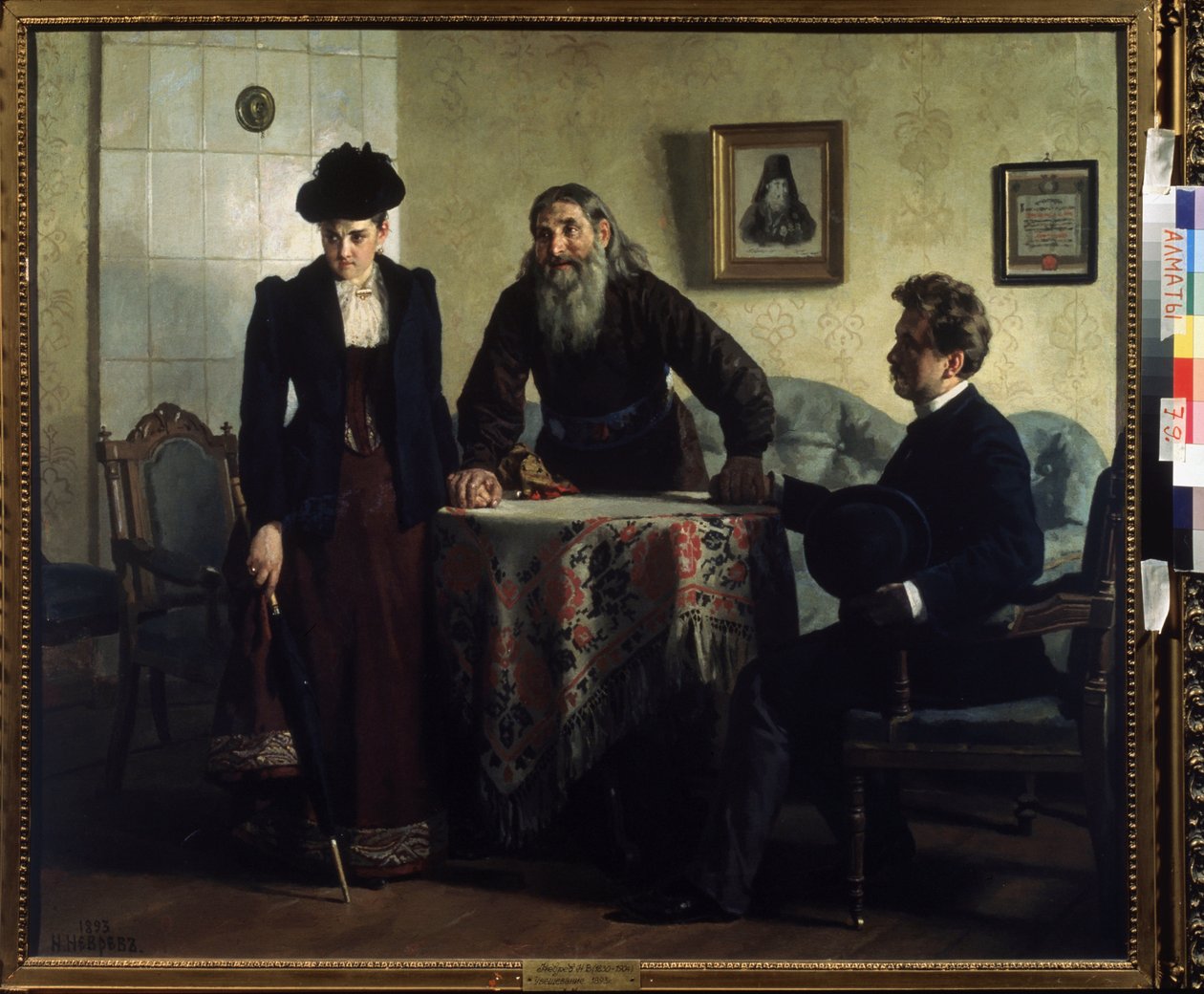 Een vermaning door Nikolai Vasilievich Nevrev
