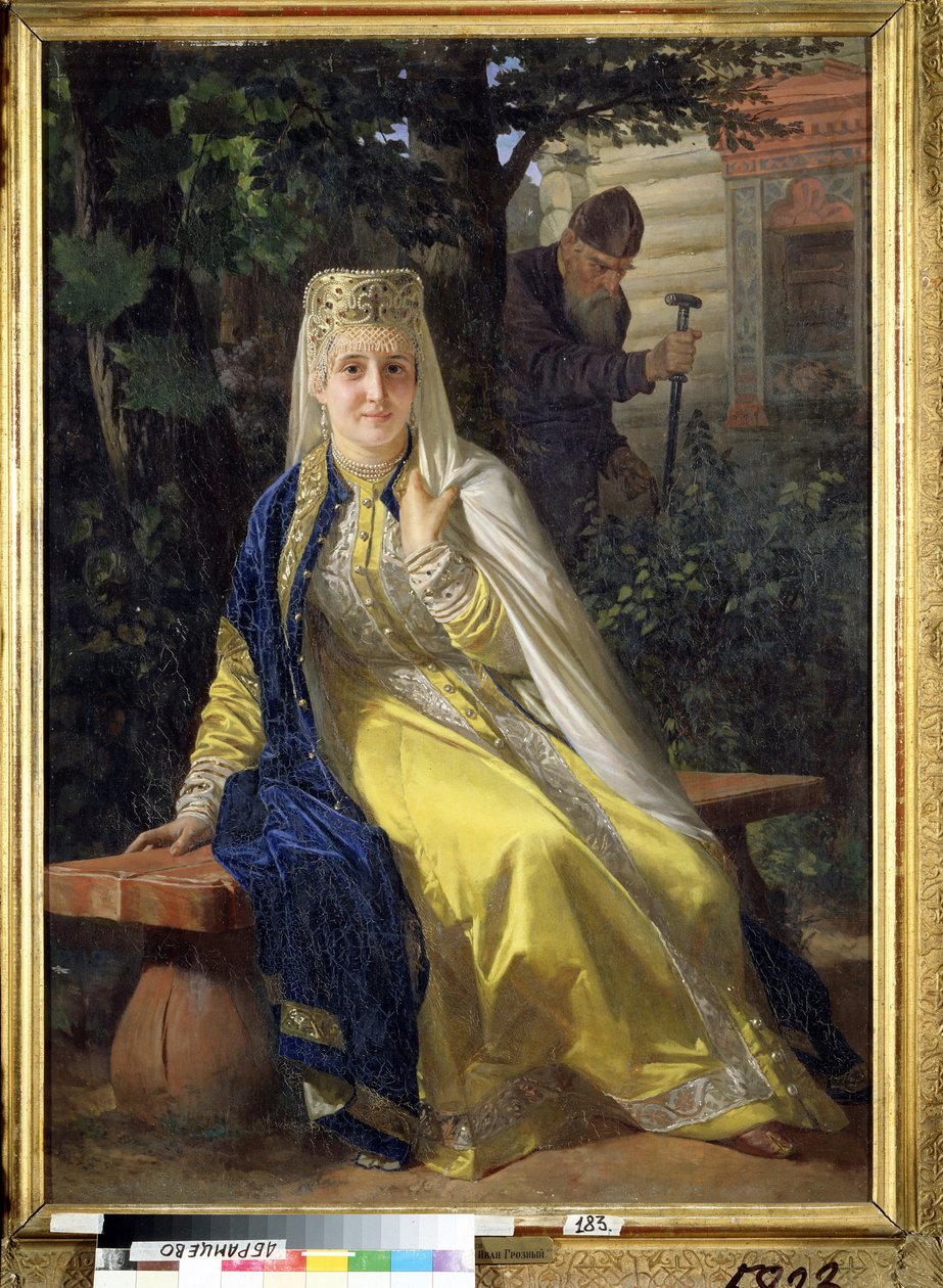 Vasilisa Melentyevna en Tsaar Ivan de Verschrikkelijke door Nikolai Vasilievich Nevrev
