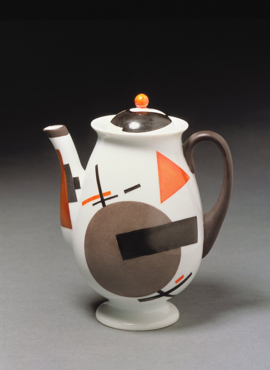 Koffiepot, door Nicolai Suetin door Nikolaj Mihailovic Suetin