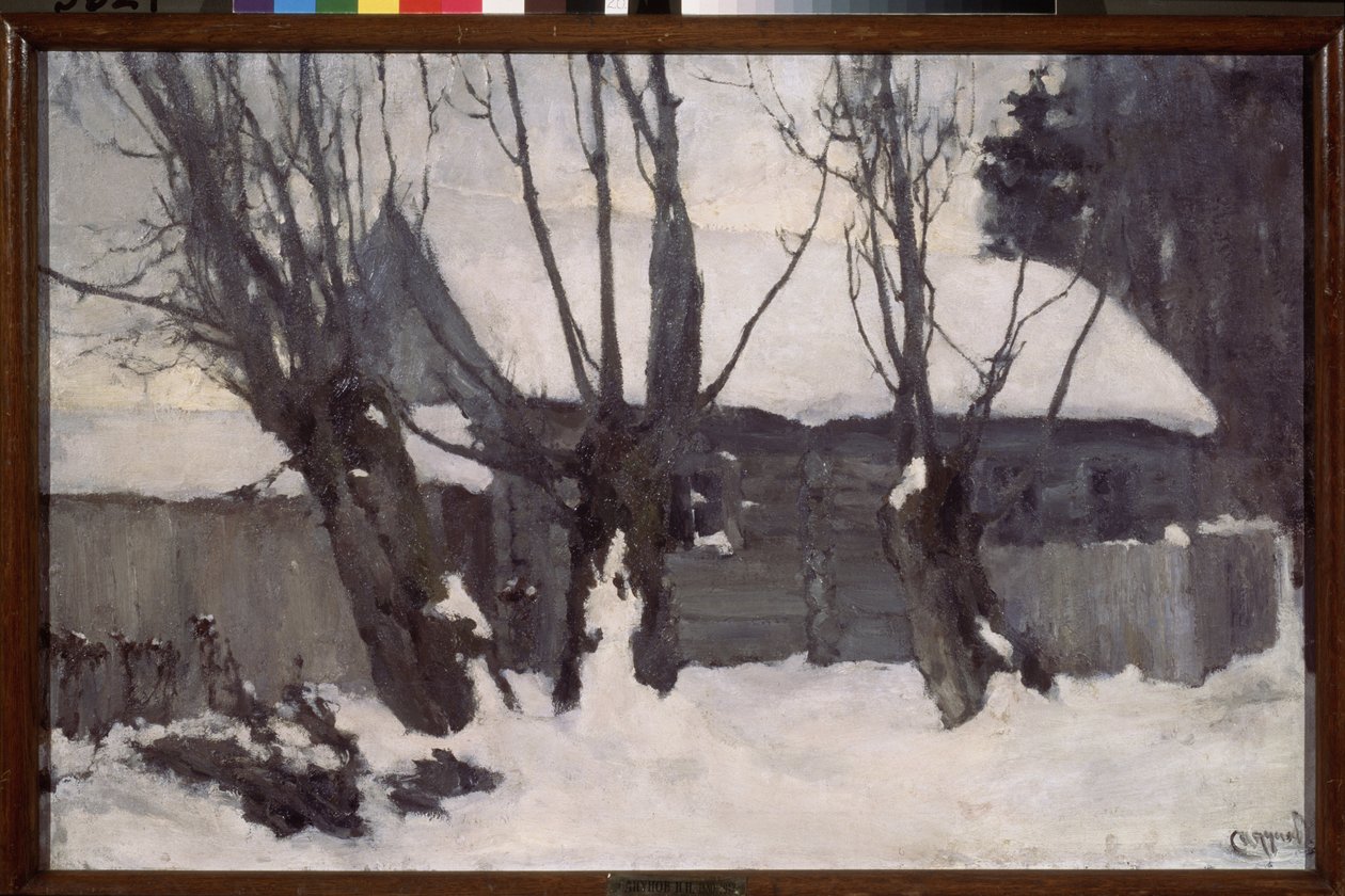 Winter door Nikolaj Nikolaevic Sapunov