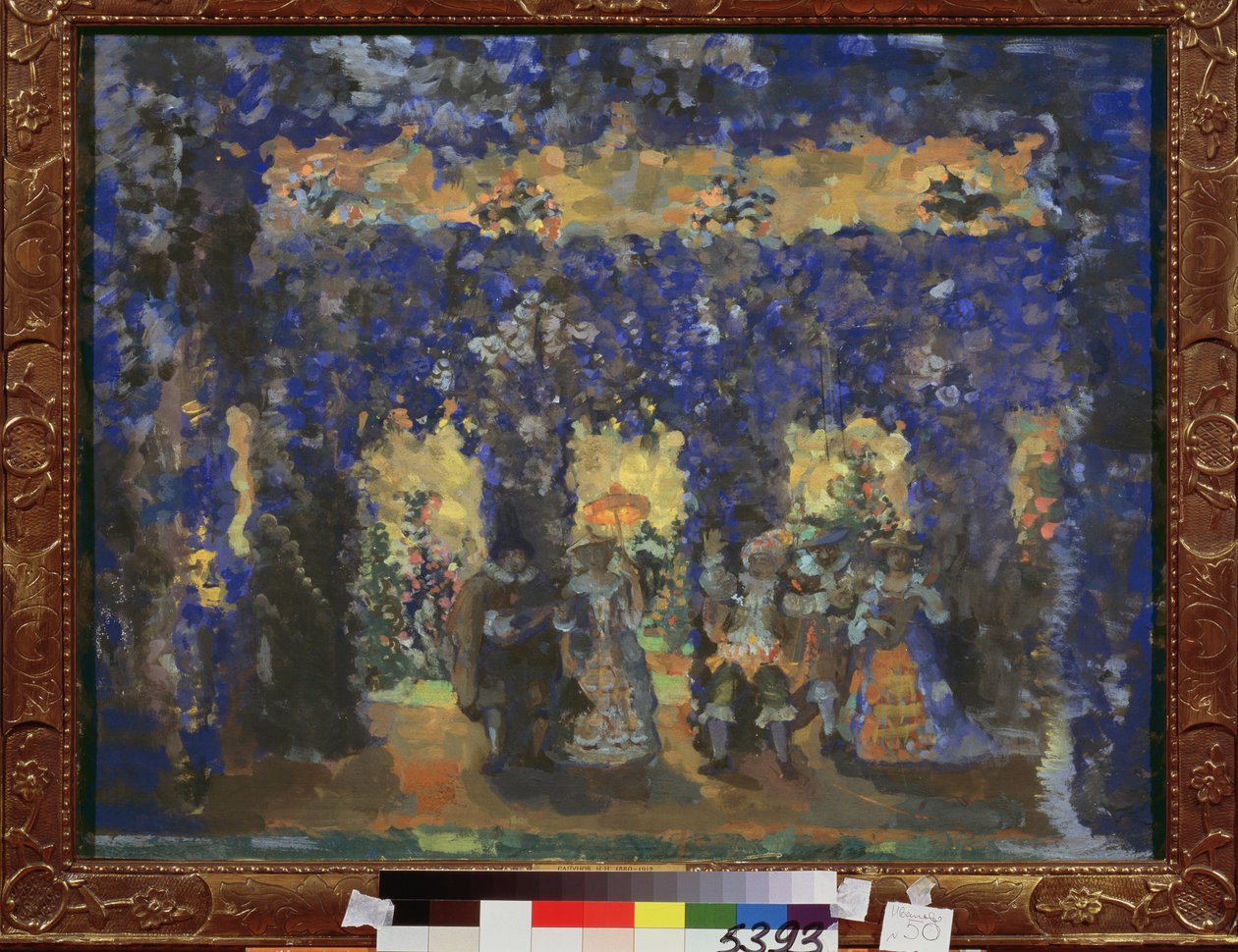 Paviljoen in de paleistuinen door Nikolaj Nikolaevic Sapunov