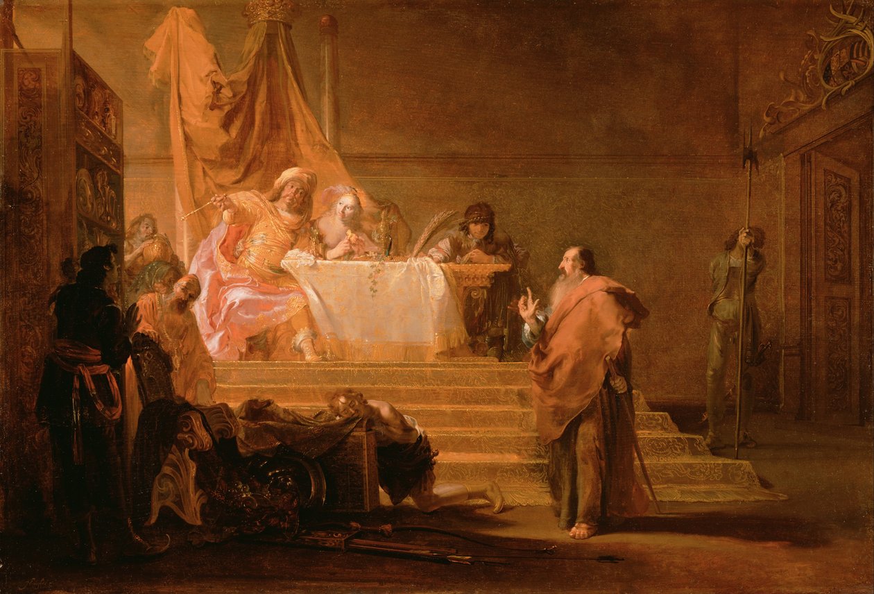 Solon voor Croesus door Nikolaus Knüpfer