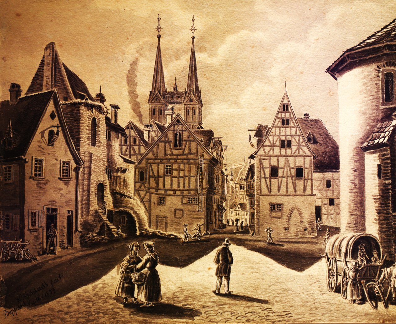 Boppard, Burgplatz door Nikolaus Schlad