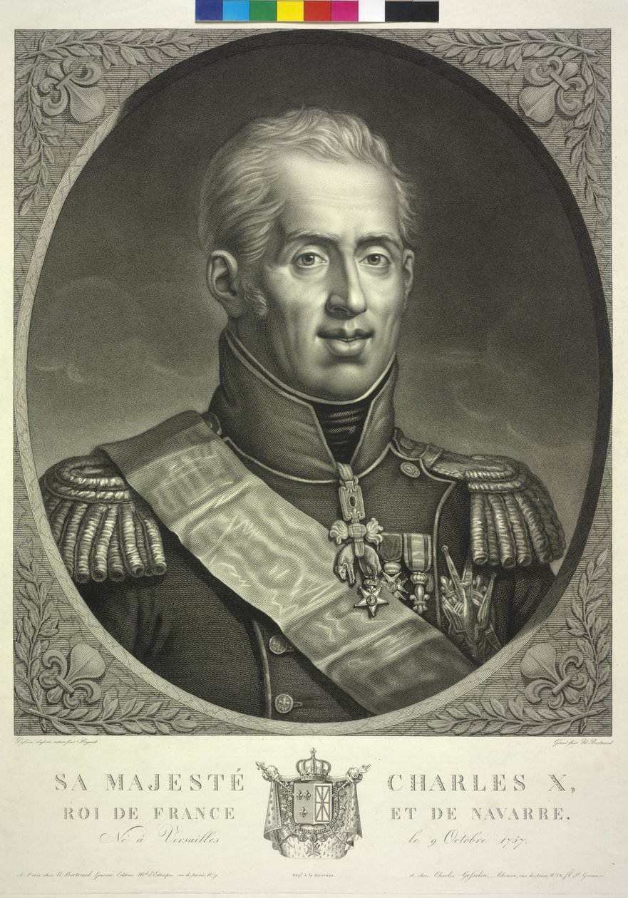 Koning van Frankrijk Karel X door Noel Francois Bertrand
