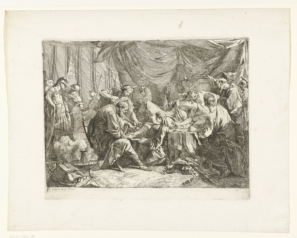 De dood van Antiochus door Noel Halle
