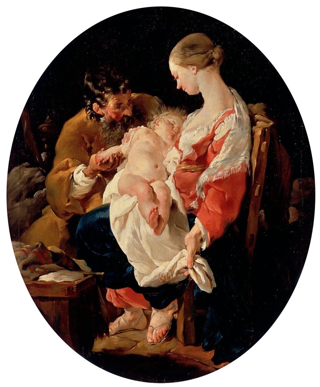 De Heilige Familie, 18e eeuw door Noel Halle