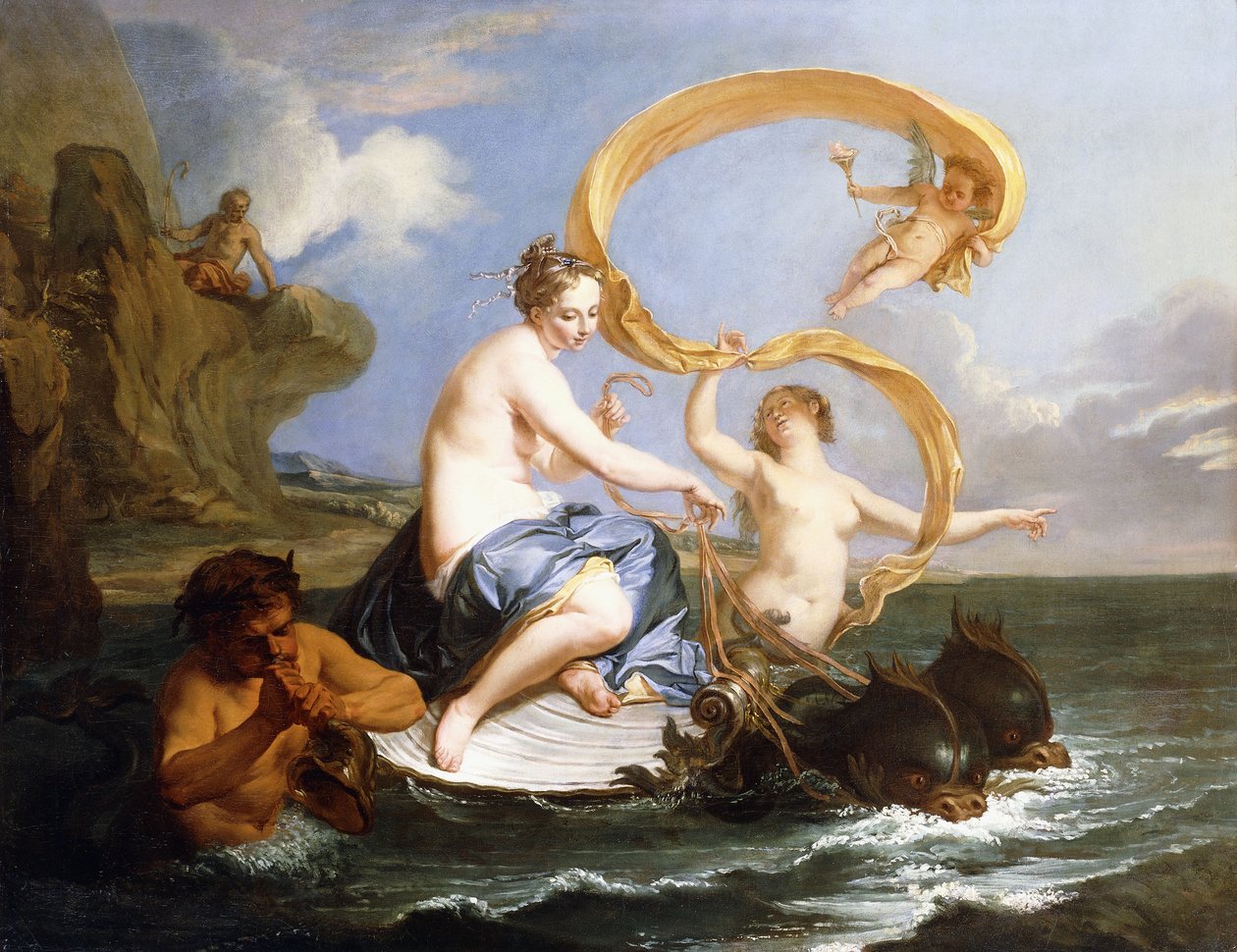 De triomf van Galatea, c.1727 door Noel Nicholas Coypel