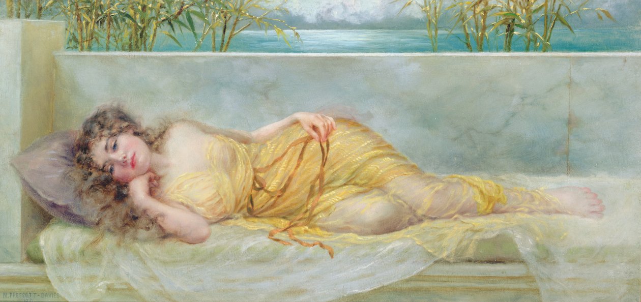 Reverie, 1910 door Norman Prescott Davies