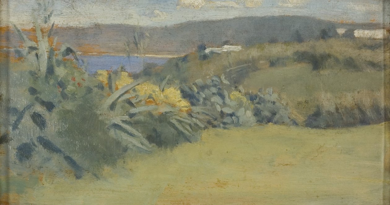 Tangier landschap, c.1885 door Norman Garstin