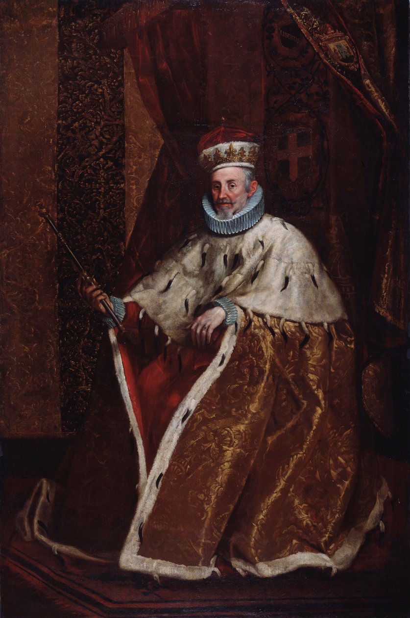 Portret van de Genuese doge Leonardo della Torre door Northern Italian School