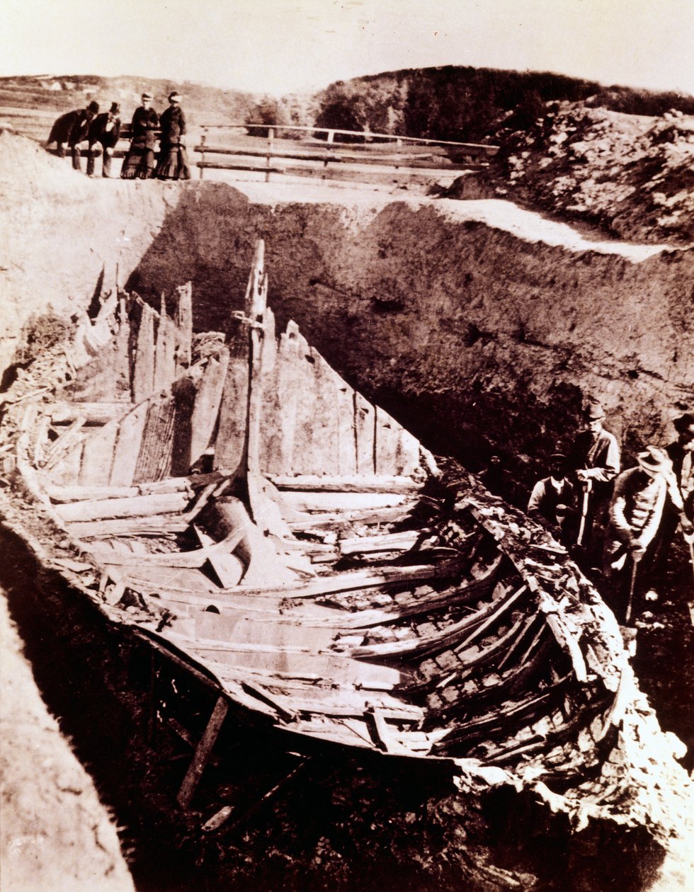 Opgravingen van het Viking langschip 
