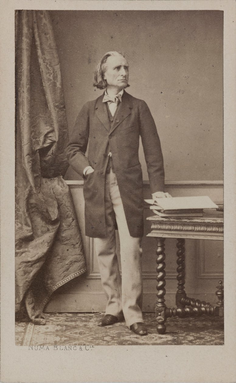 Portret van de Componist Franz Liszt 1811-1886, c. 1870 door Numa Blanc