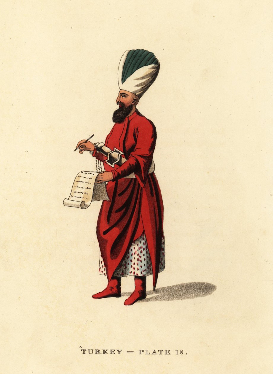 Onderluitenant van de Janitsaren, de Ottomaanse infanterie door Octavian (after) Dalvimart