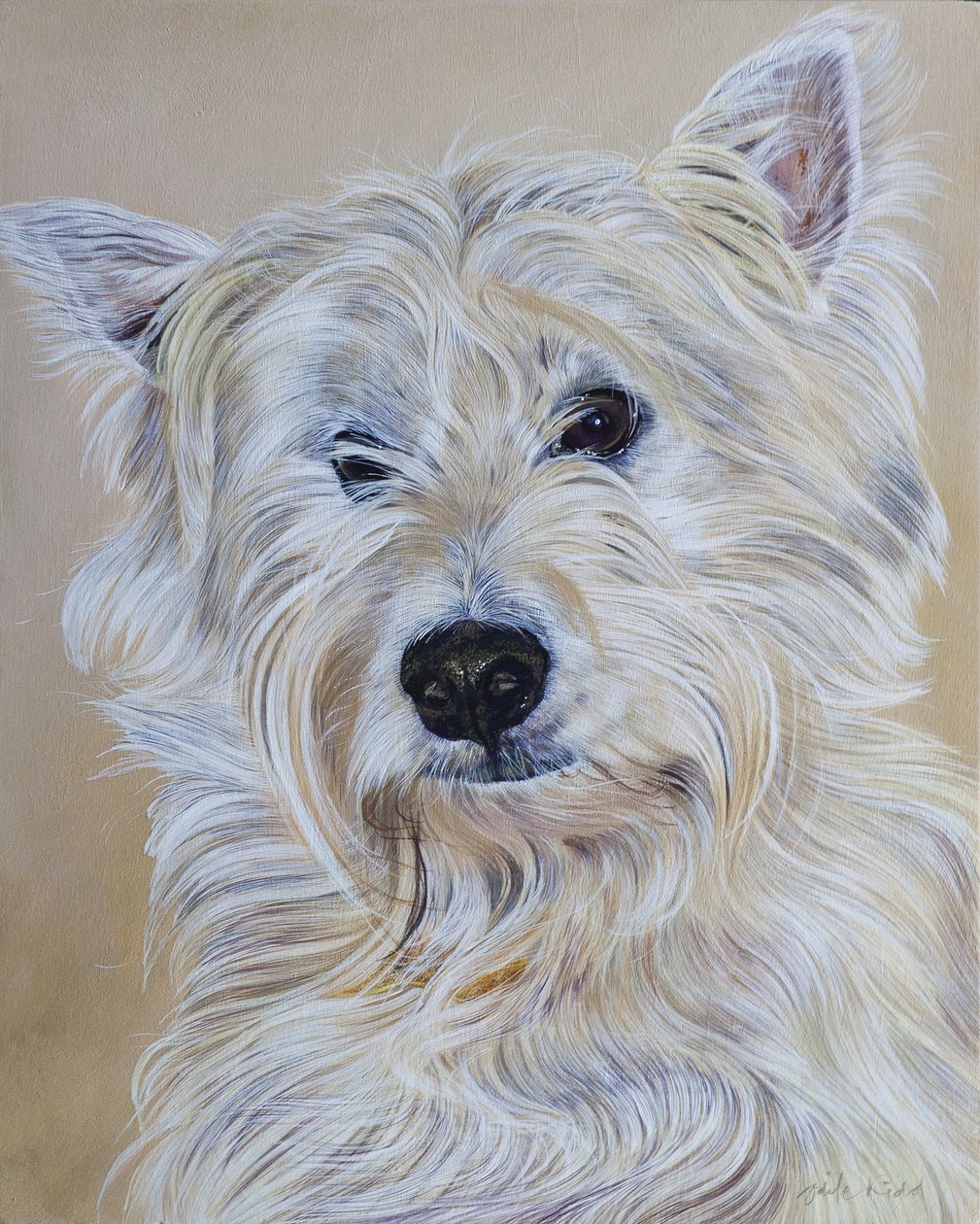 Hamish, 2011 (acryl op hout) door Odile Kidd
