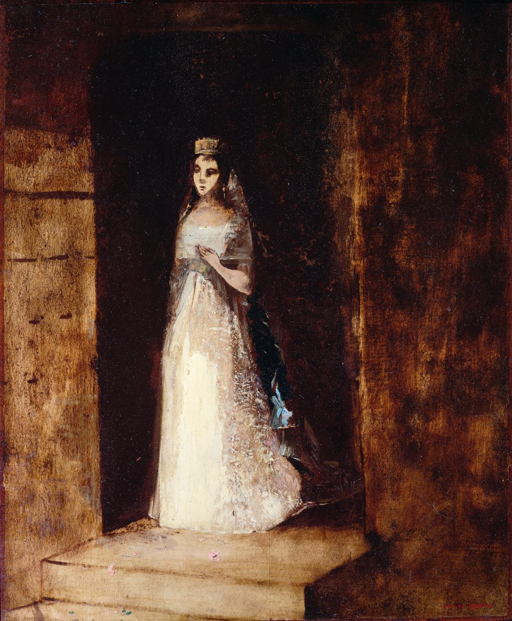 De witte prinses door Odilon Redon