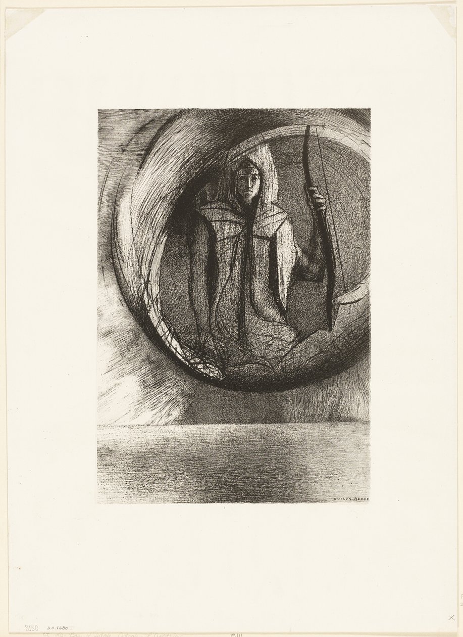 En verder, het astrale idool, de apotheose, plaat 2 van 6 door Odilon Redon