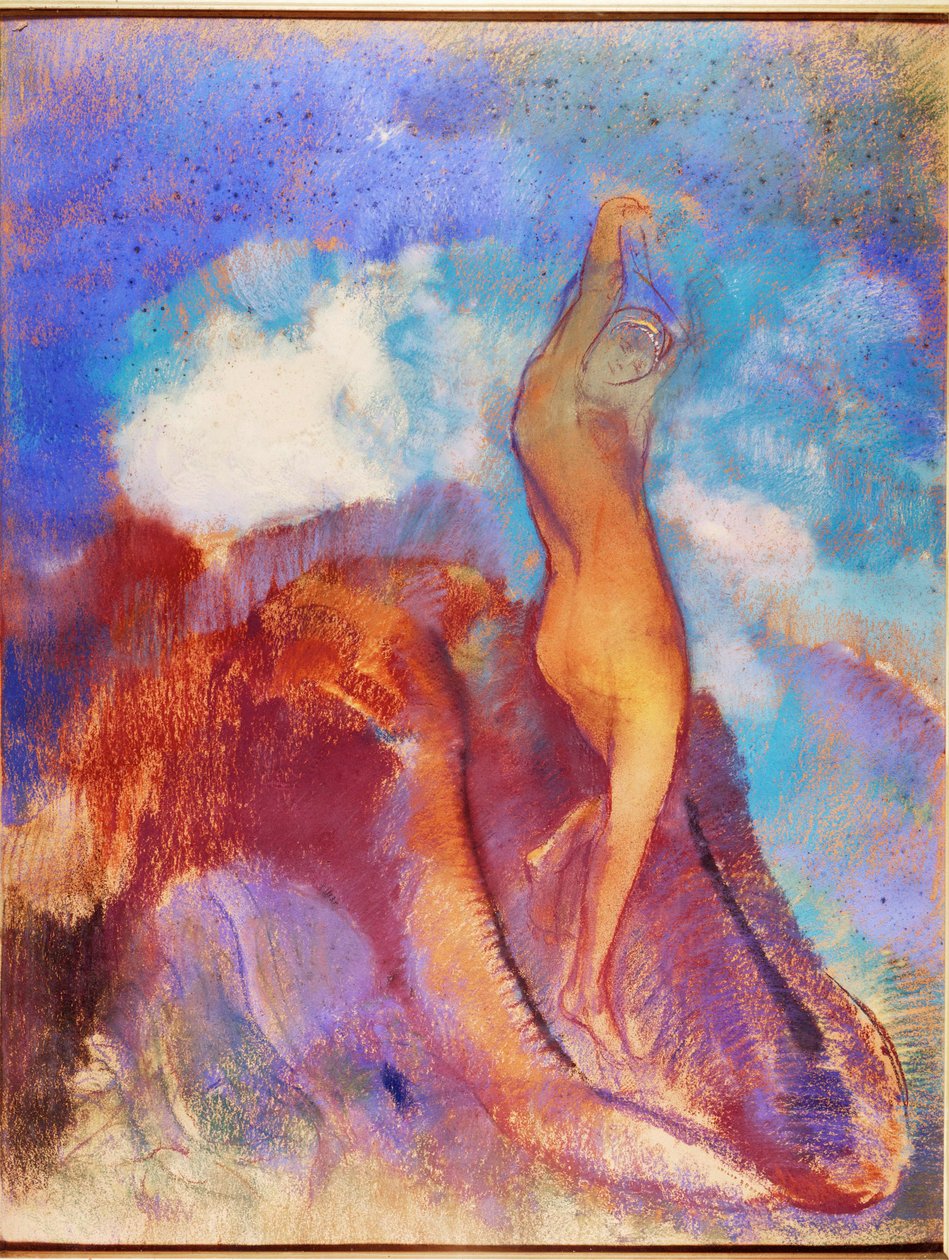 Geboorte van Venus (gouache) door Odilon Redon