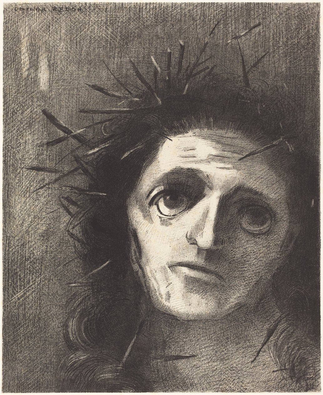 Christus door Odilon Redon