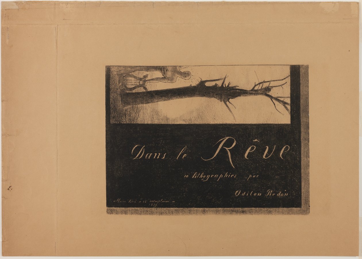 Cover-Frontispice, uit In dromen door Odilon Redon