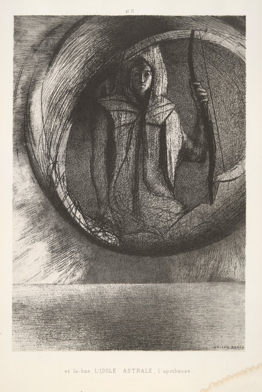 En daar beneden door Odilon Redon