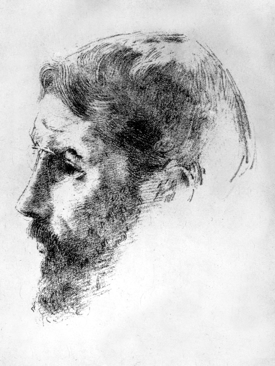 Franse schilder Pierre Bonnard (1867-1947) in 1902, lithografie van Odilon Redon door Odilon Redon