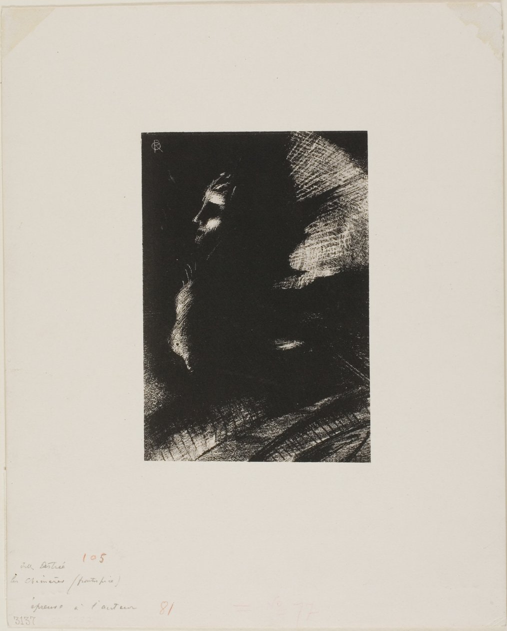 Frontispice voor Les Chimères door Jules Destrée door Odilon Redon
