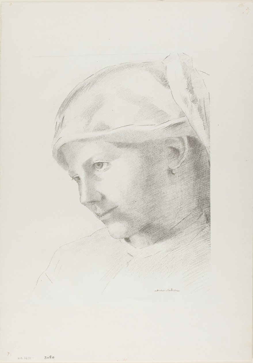 Meisje door Odilon Redon