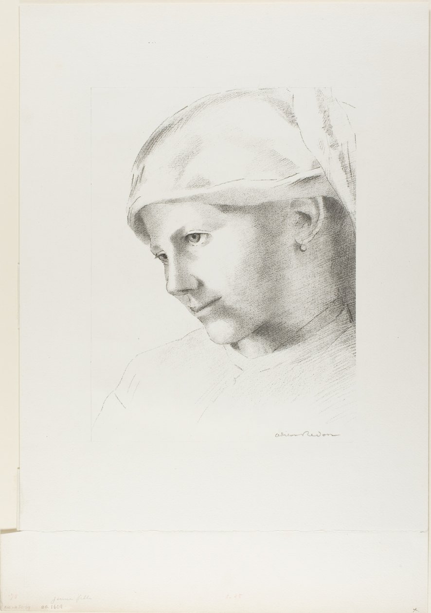 Meisje door Odilon Redon