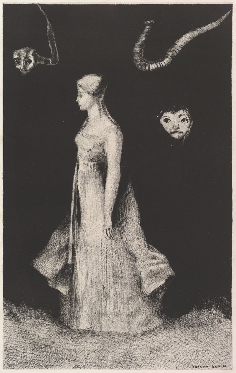 Spokerij door Odilon Redon