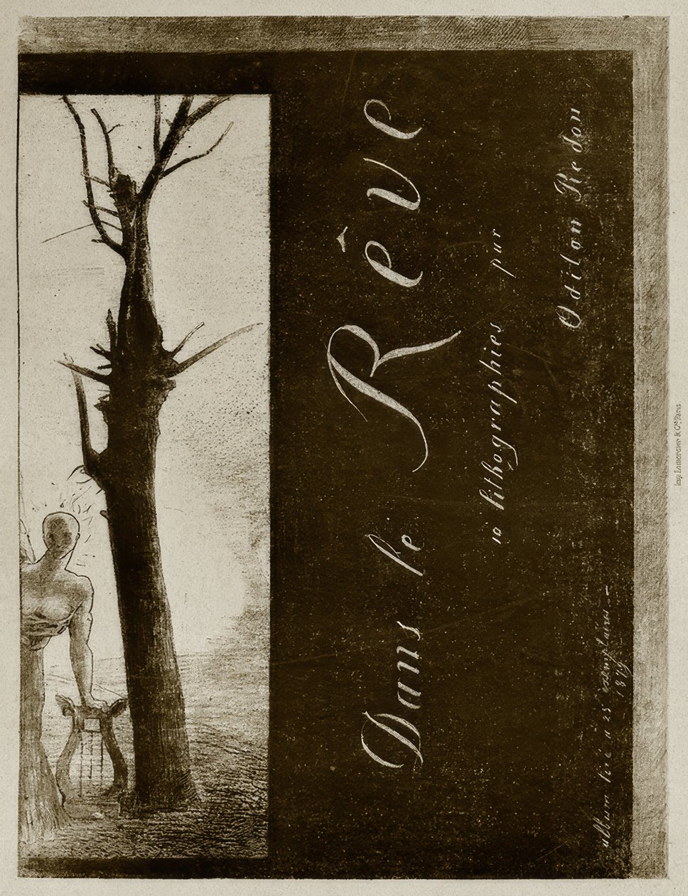 In de droom door Odilon Redon