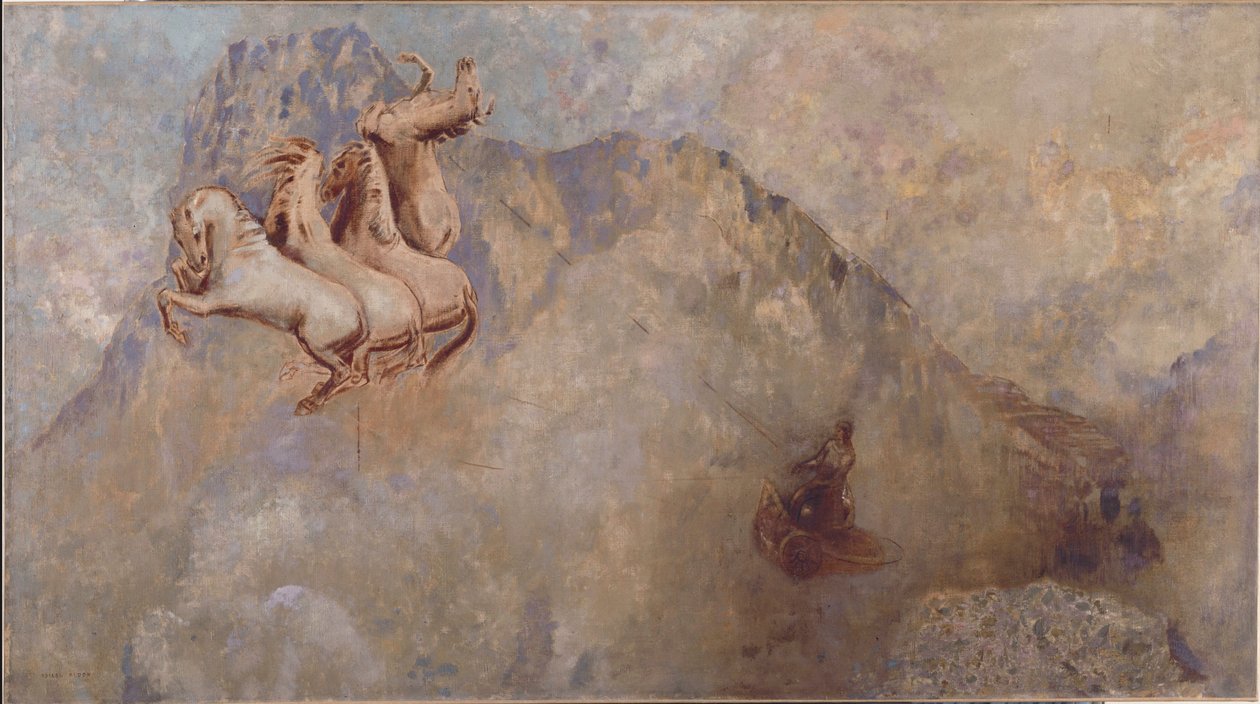 De zonnewagen door Odilon Redon