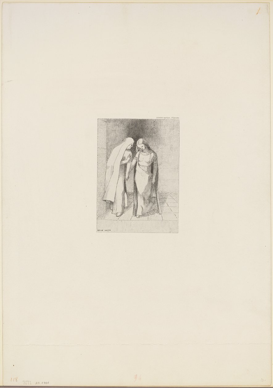 Mystiek gesprek door Odilon Redon