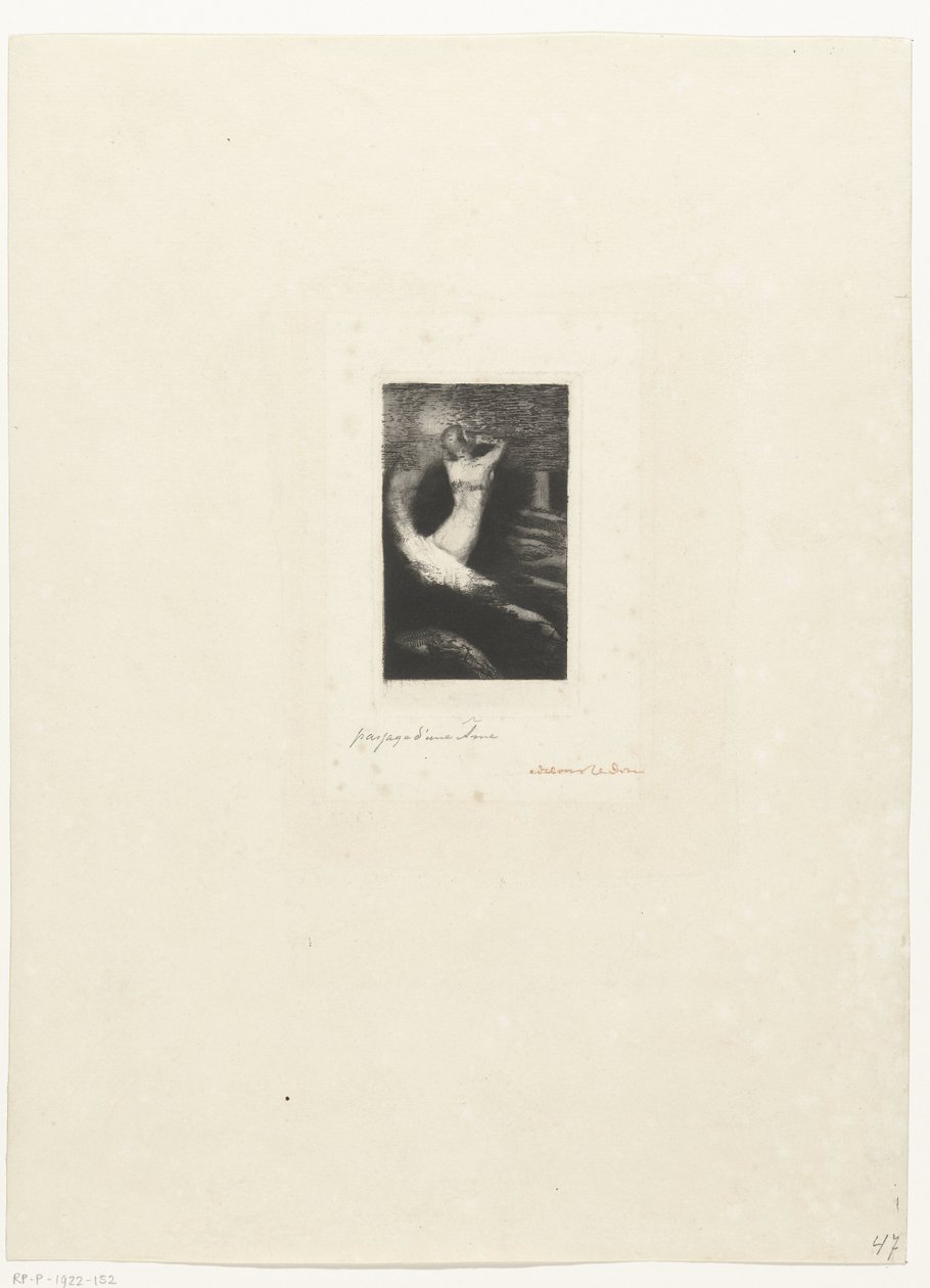 Overtocht van de ziel door Odilon Redon