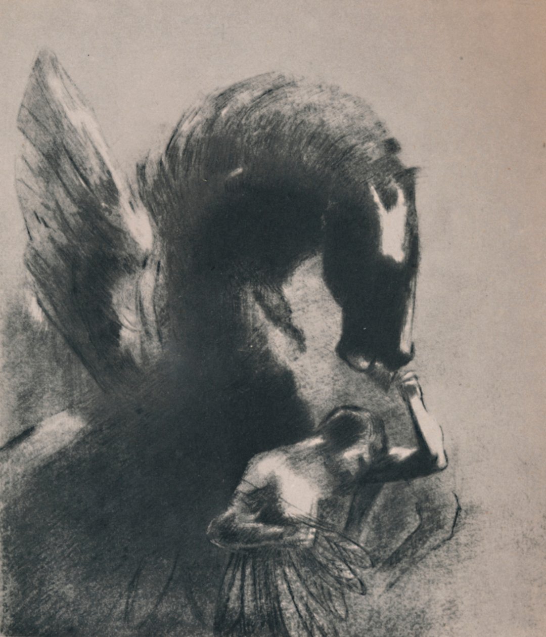 Pegasus Gevangen door Odilon Redon