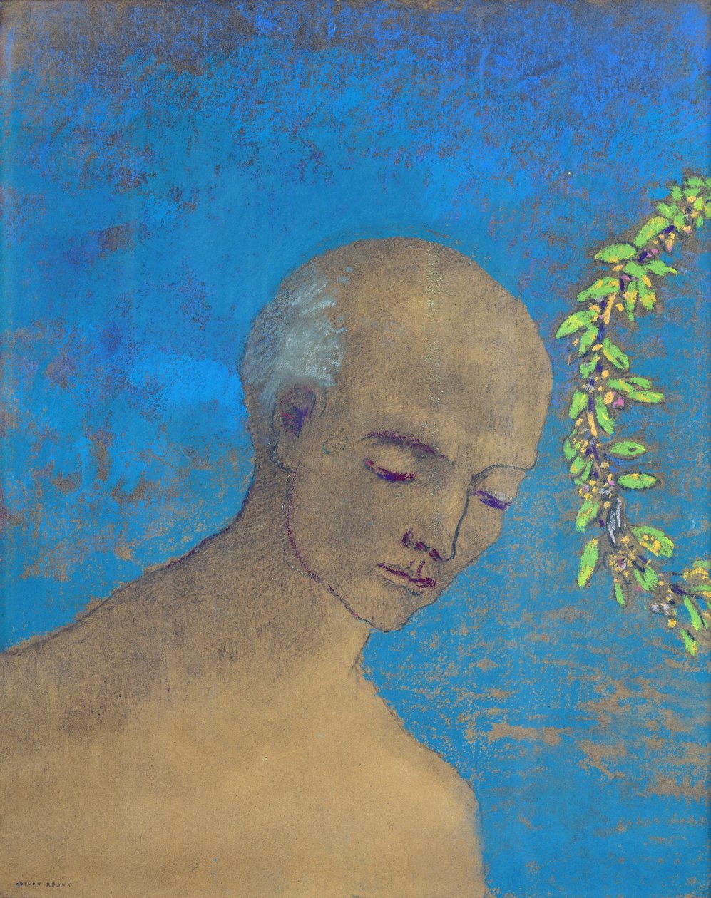 De kroon, 1910 door Odilon Redon