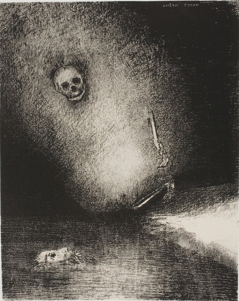 De Droom is in de Dood Geëindigd, uit De Jurylid door Odilon Redon