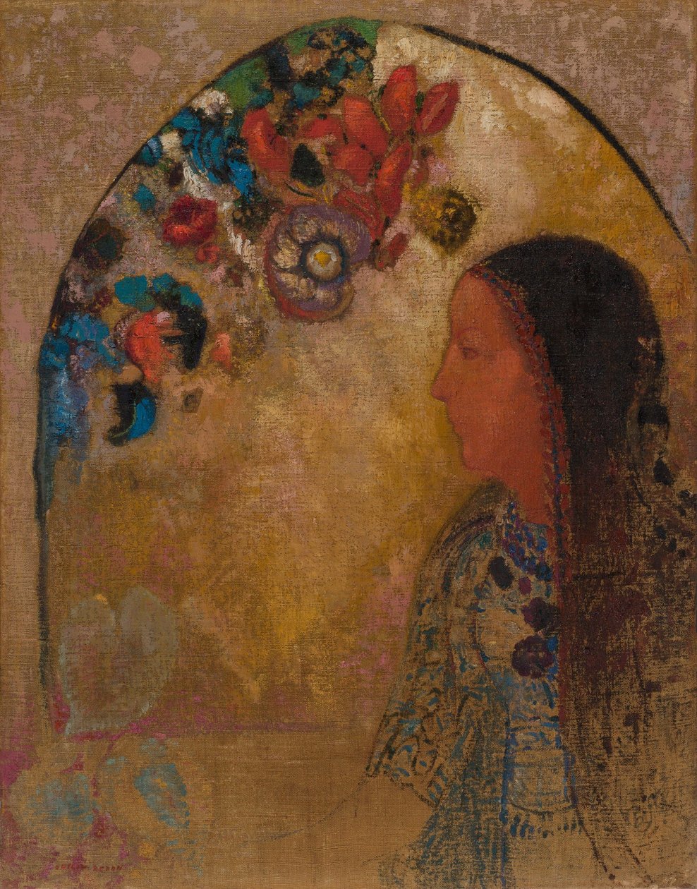 Het gotische raam door Odilon Redon