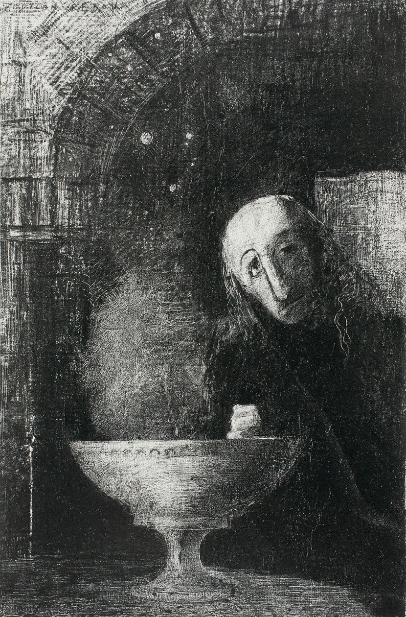 De Oneindige Zoektocht, uit Nacht door Odilon Redon