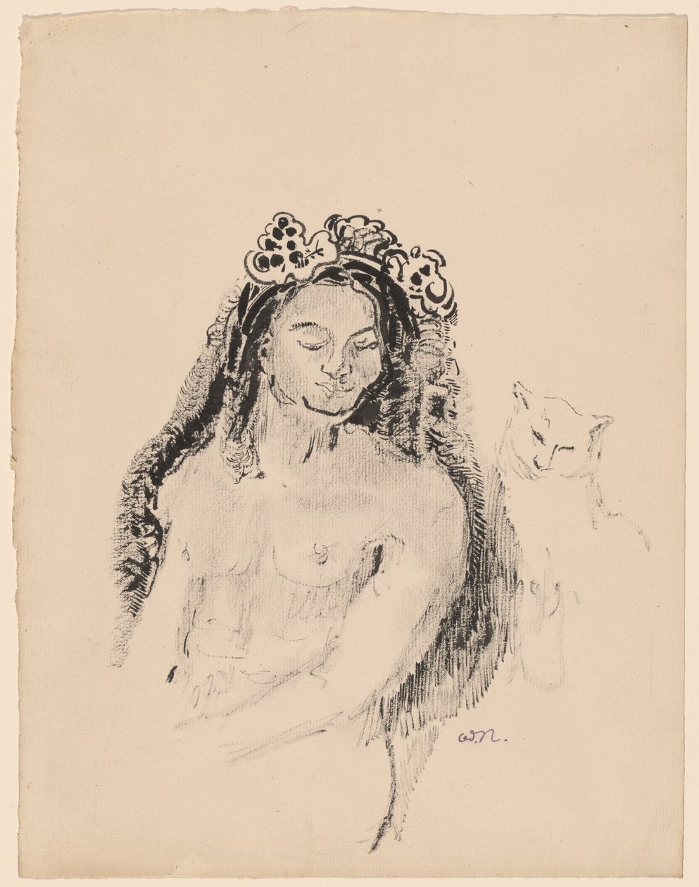 De Koningin van Sheba (La Reine de Saba) door Odilon Redon