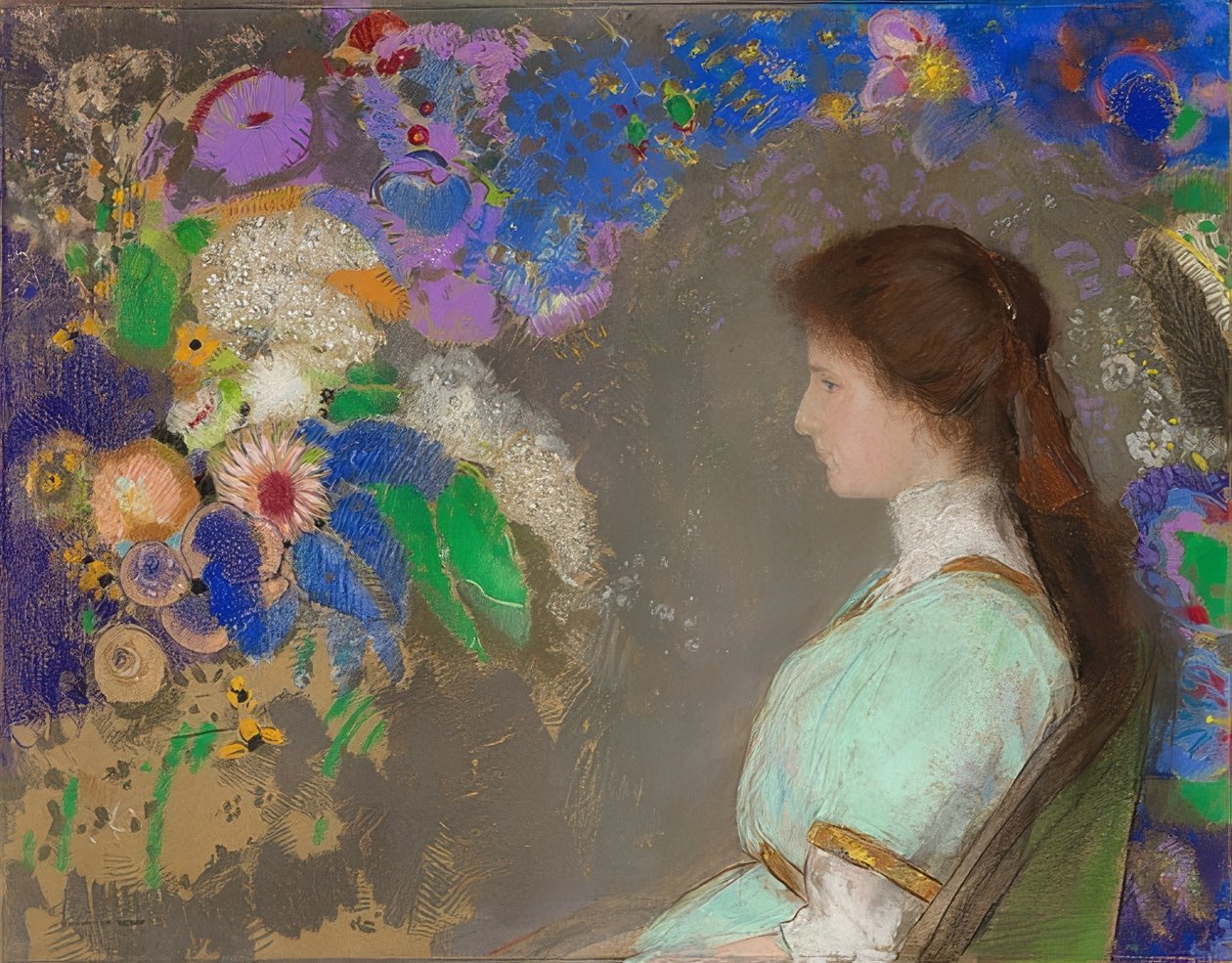 Violette Heymann door Odilon Redon
