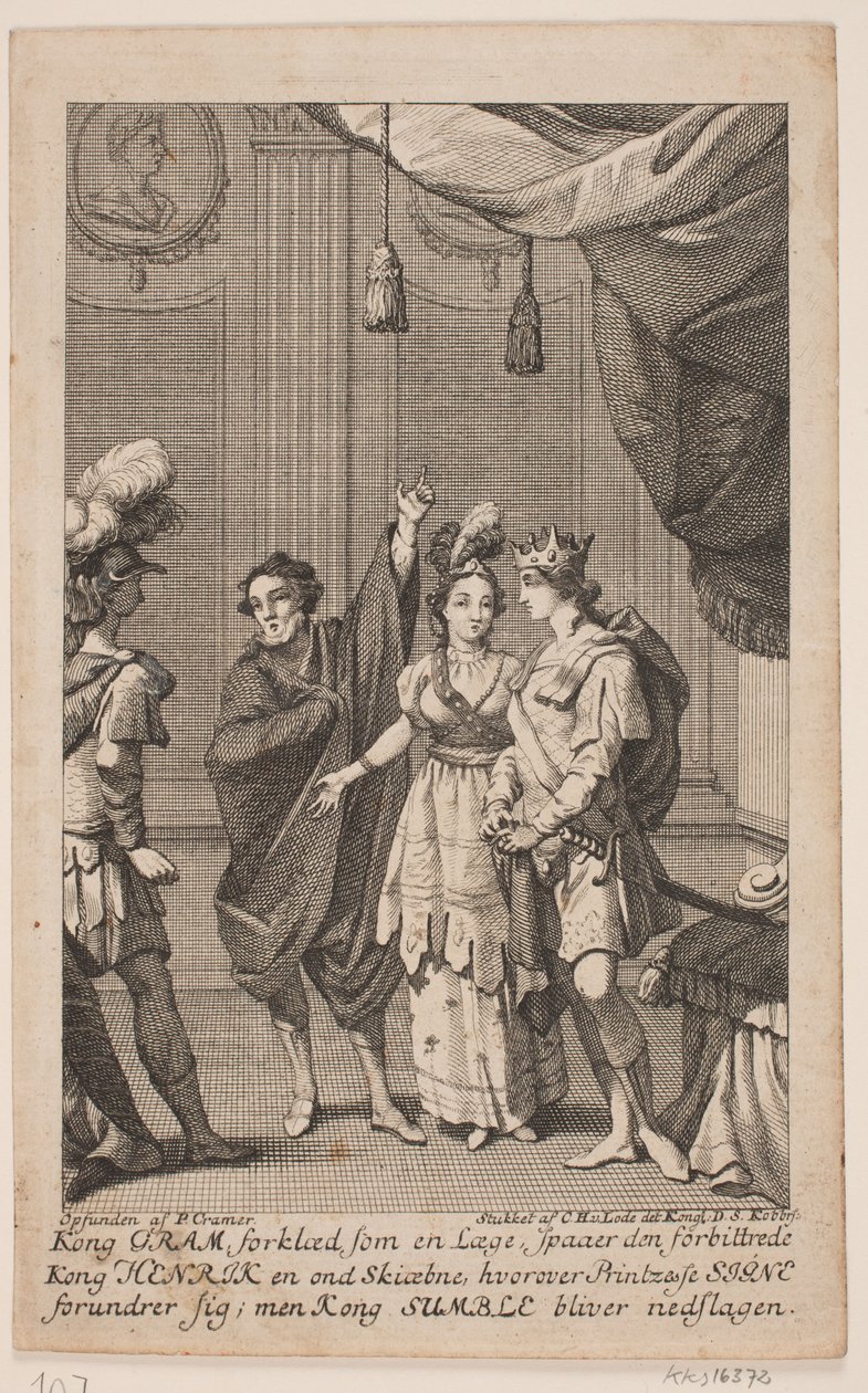Illustratie voor N. K. Bredal, "Gram en Signe" door Odvardt Helmoldt de Lode