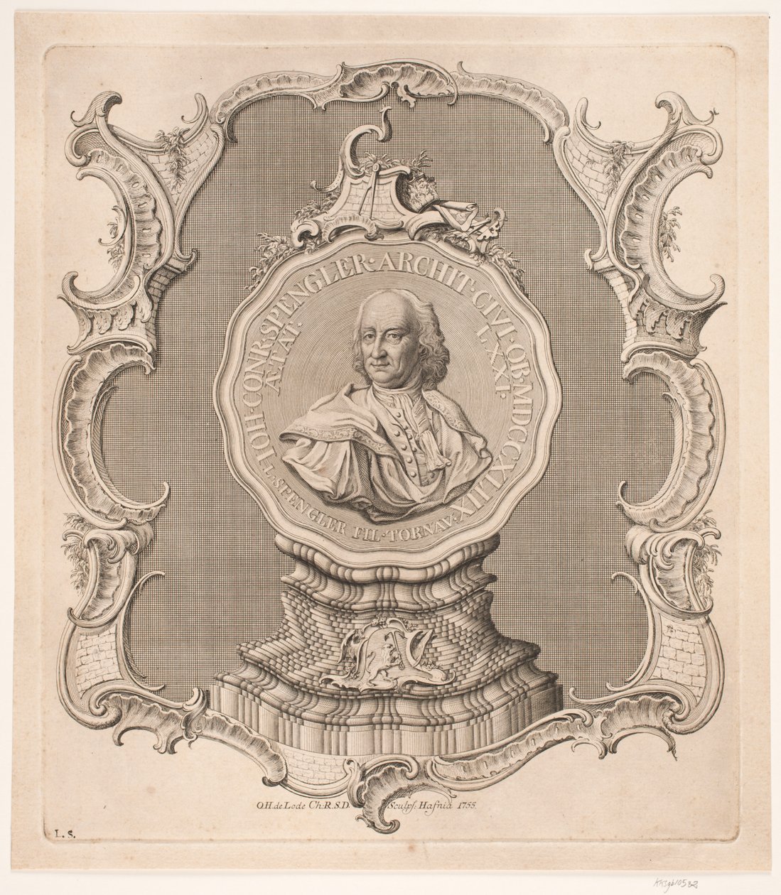 Johan Conrad Spengler door Odvardt Helmoldt de Lode