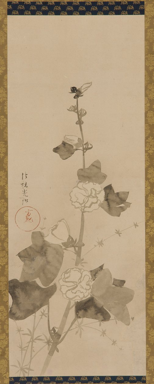 Stokrozen door Ogata Korin