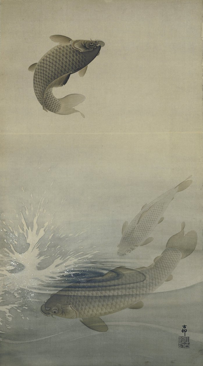 Karpers door Ohara Koson
