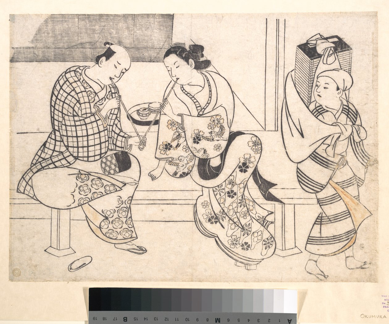 Verliefd paar door Okumura Masanobu