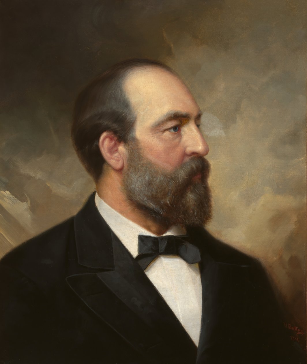James Abram Garfield (1831-1881) door Ole Peter Hansen Balling